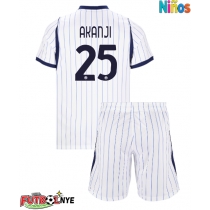 Camiseta Inter Milan Manuel Akanji #25 Visitante Equipación para niños 2026-27 manga corta (+ pantalones cortos)